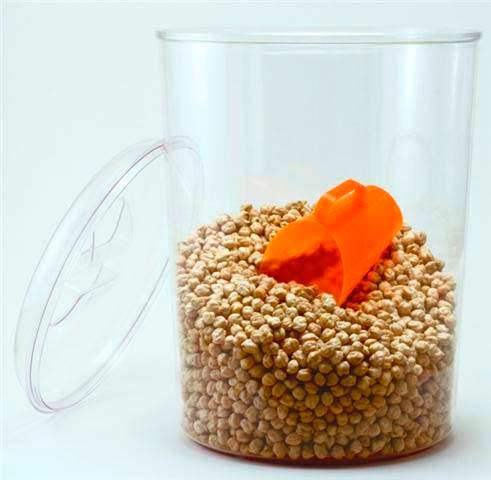 Concha de plástico para cereais